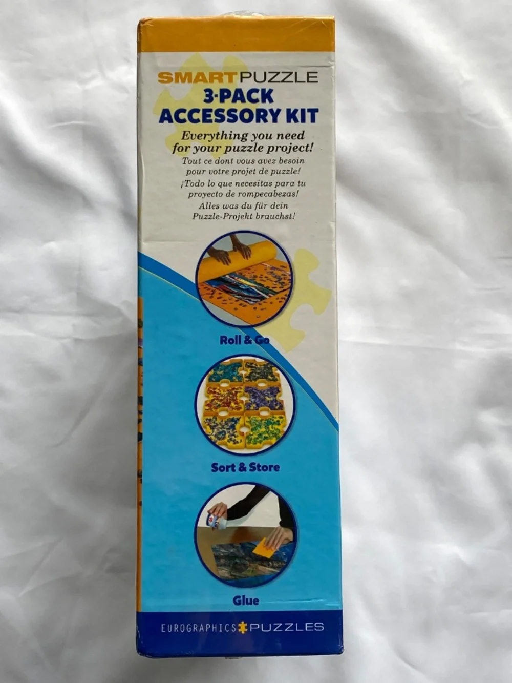 Eurographics Smart Puzzle Accessory Kit Roll & Go Mat, Trays, Glue, Yellow